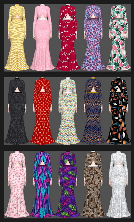 Sims 4 Sifix Dress Recolors Part 4 at Annett’s Sims 4 Welt