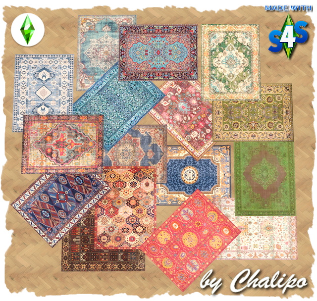 Sims 4 Rugs 3x4 by Chalipo at All 4 Sims