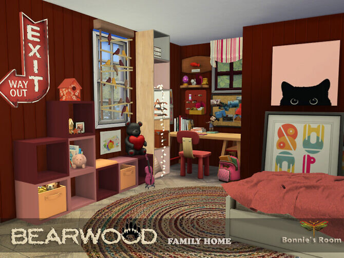 Sims 4 Bearwood Bonnies Room by fredbrenny at TSR