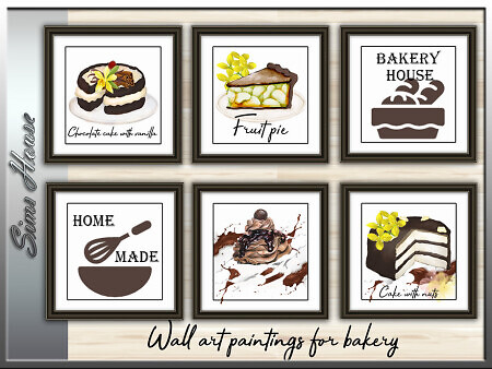 Wall Art Picture For Bakery by Sims House at TSR