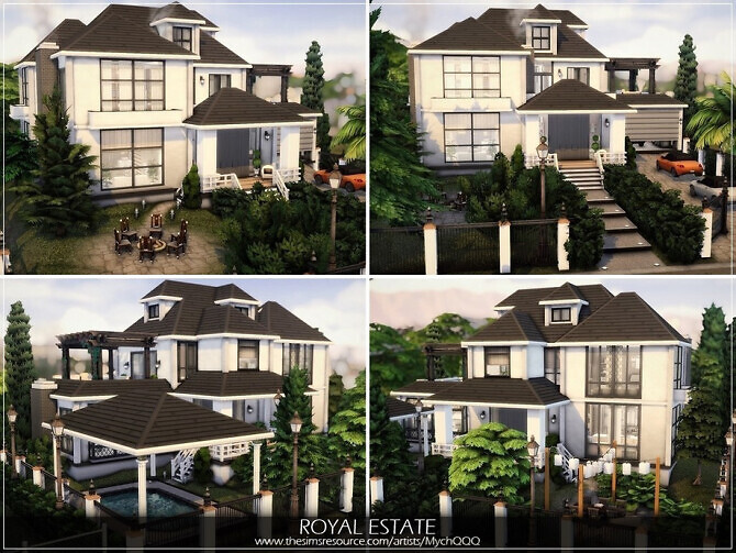 Sims 4 Royal Estate by MychQQQ at TSR