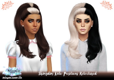 Sims 4 Anto Positions Hair Retexture at Shimydim Sims