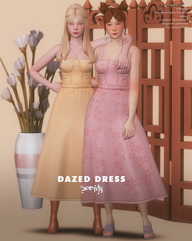 Sims 4 Dazed Dress at SERENITY