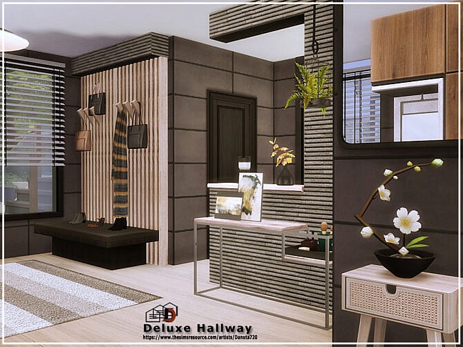 Sims 4 Deluxe Hallway by Danuta720 at TSR