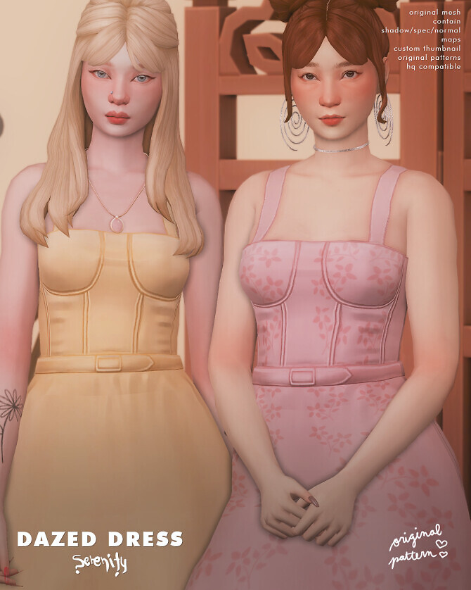 Sims 4 Dazed Dress at SERENITY