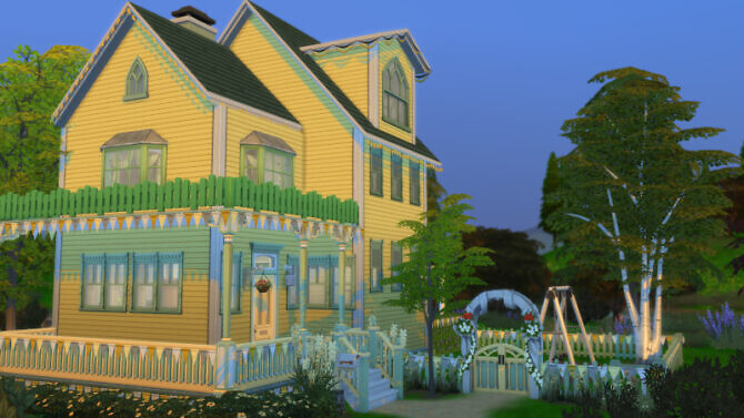 Sims 4 Sping cottage by Christine at CC4Sims