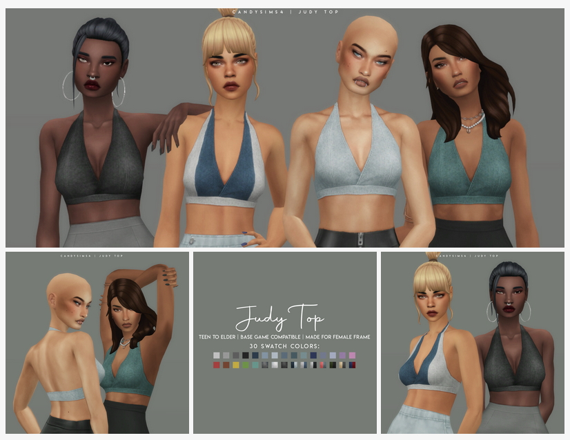 JUDY TOP at Candy Sims 4 » Sims 4 Updates