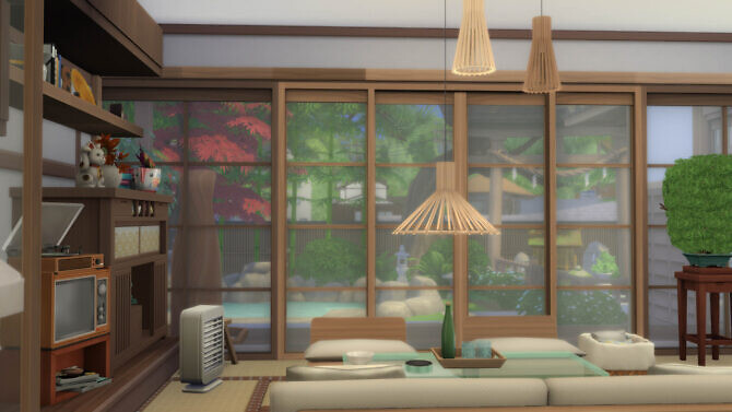 Sims 4 Machiya 5 3 1 Shinrinyoku Home at SimKat Builds