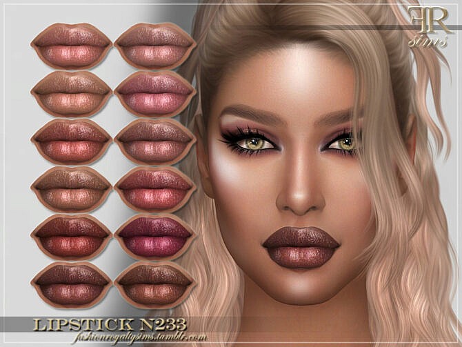 Sims 4 FRS Lipstick N233 by FashionRoyaltySims at TSR