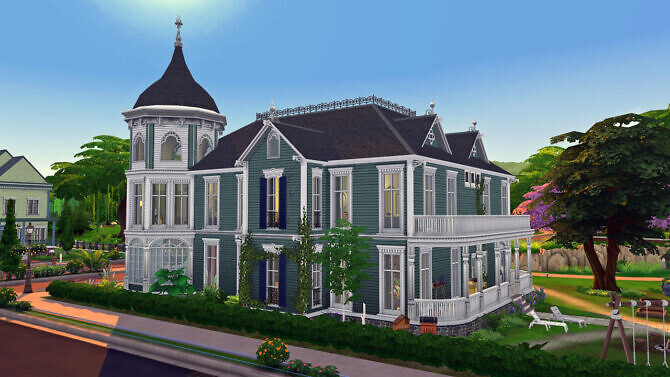 Sims 4 Haunted Paranormal Manor at Frenchie Sim