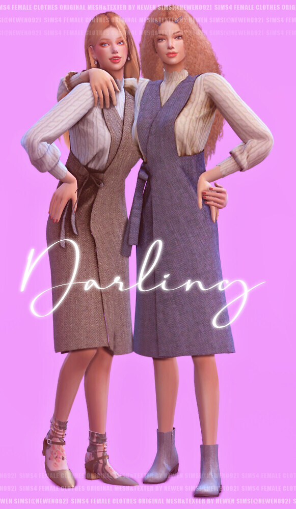 Sims 4 Darling clothes set at NEWEN