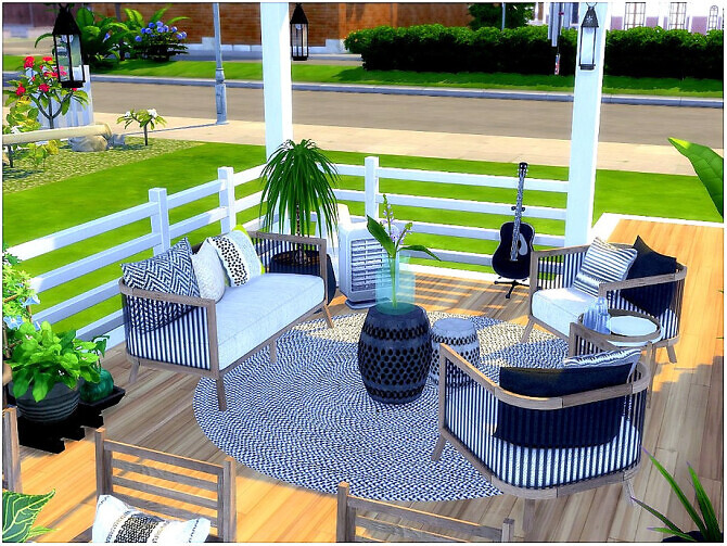 Sims 4 Summer Porch by lotsbymanal at TSR