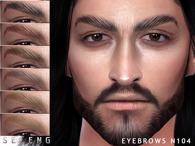 Sims 4 Eyebrows N104 by Seleng at TSR