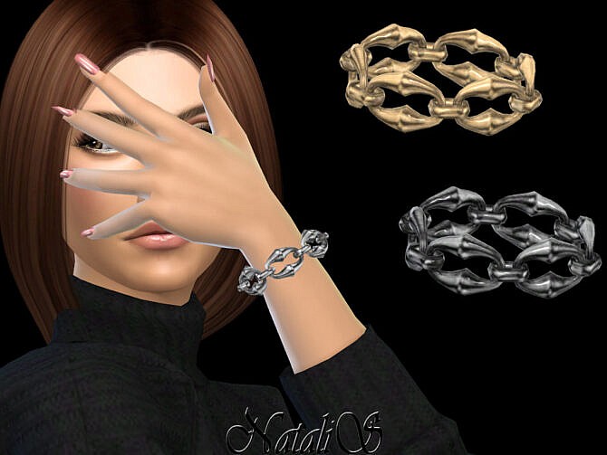 Sims 4 Puff link bracelet by NataliS at TSR