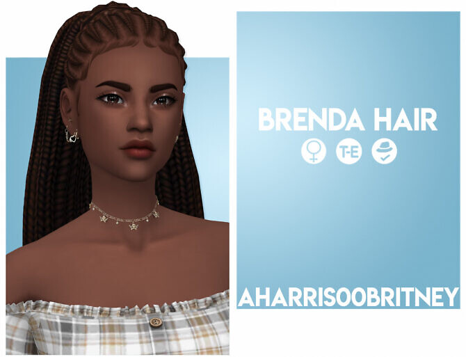 Sims 4 Brenda Hair at AHarris00Britney