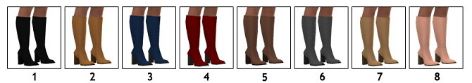 Sims 4 MADLEN’S BELLANZA BOOTS at Sims4Sue