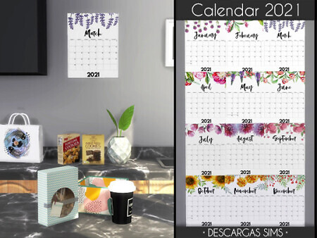 Calendar 2021 at Descargas Sims