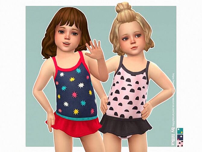 Sims 4 Toddler Swimsuit P12 by lillka at TSR