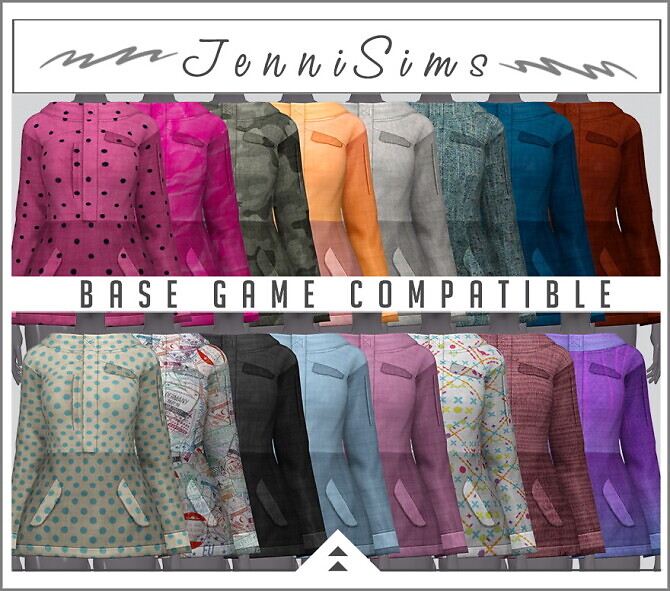 Sims 4 BASE GAME COMPATIBLE Jackets at Jenni Sims