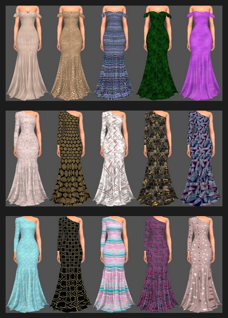 Sims 4 Sifix Dress Recolors Part 1 at Annett’s Sims 4 Welt