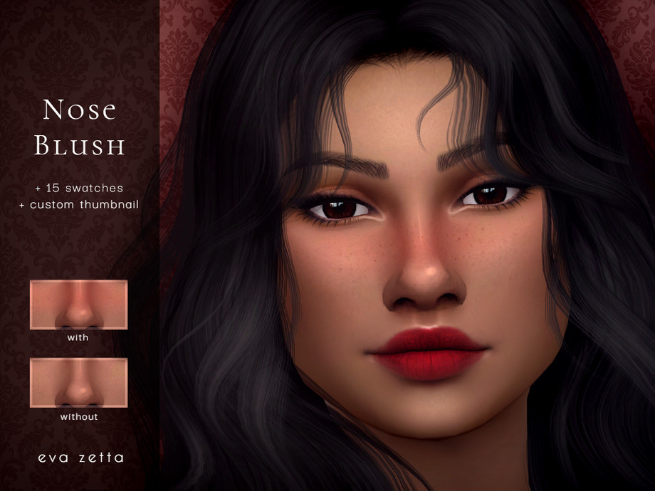 Nose Blush by Eva Zetta at TSR » Sims 4 Updates