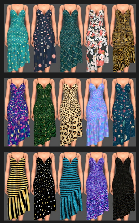 Sims 4 Sifix Dress Recolors Part 1 at Annett’s Sims 4 Welt