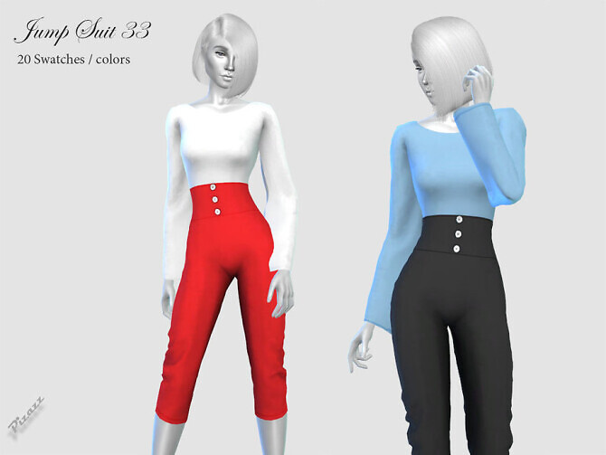 Sims 4 Jumpsuit 33 by pizazz at TSR