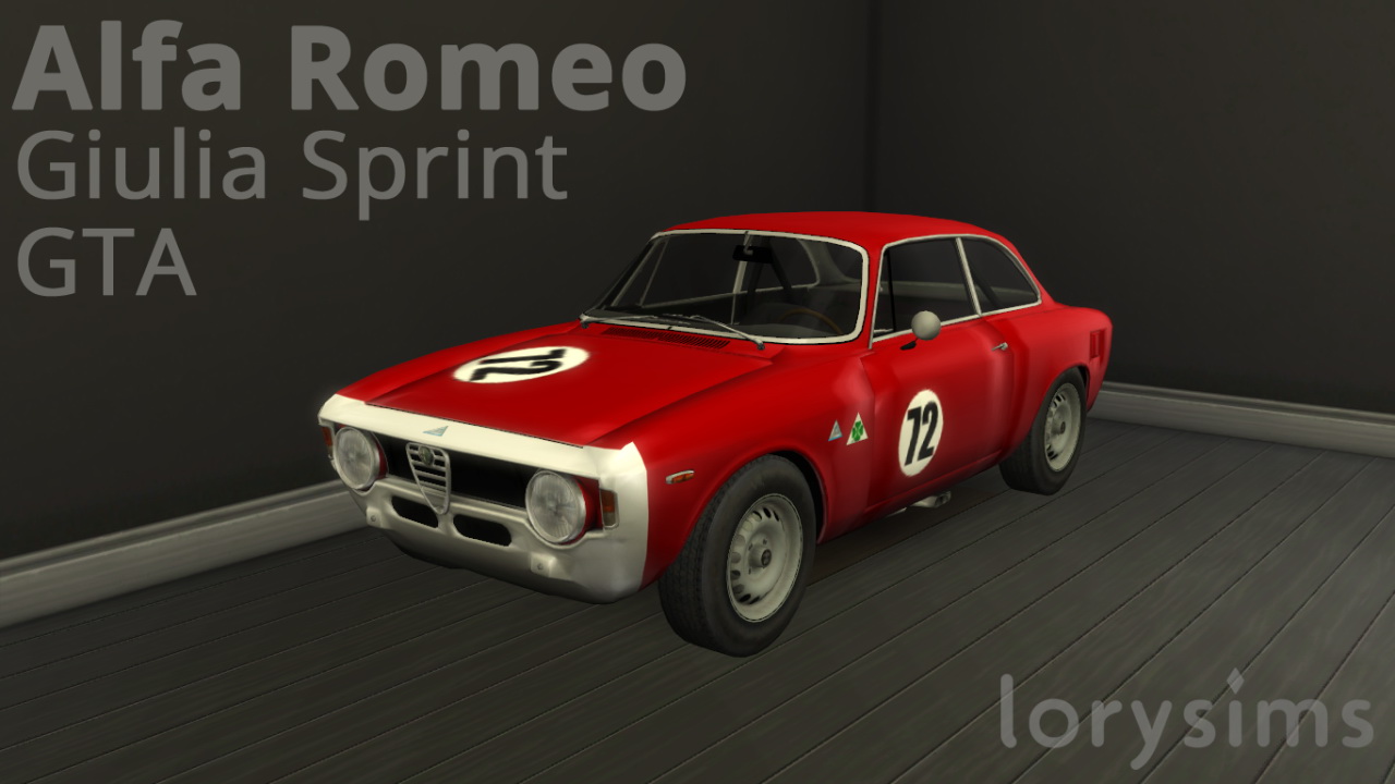 Alfa Romeo Giulia Sprint GTA at LorySims » Sims 4 Updates