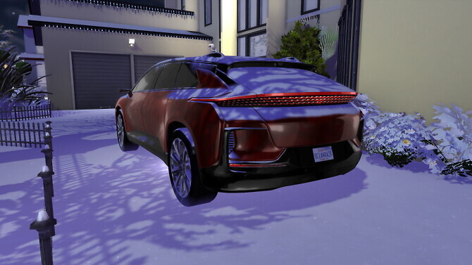 Sims 4 Faraday Future FF91 2017 (with Light) at OceanRAZR