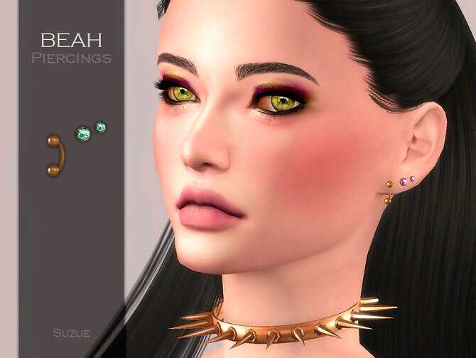 Sims 4 Beah Piercings by Suzue at TSR