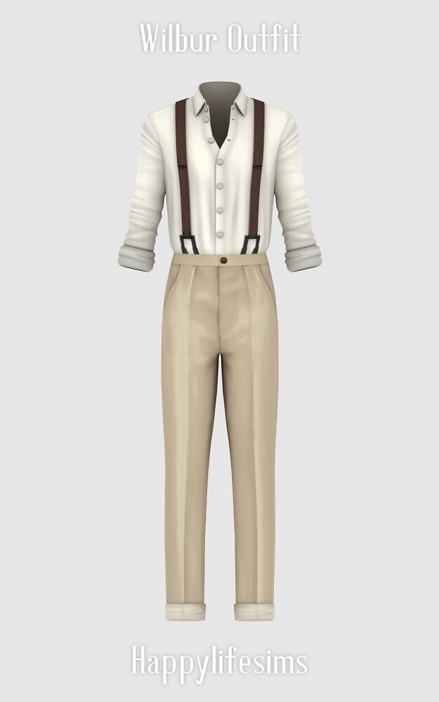 Sims 4 Wilbur Outfit at Happy Life Sims