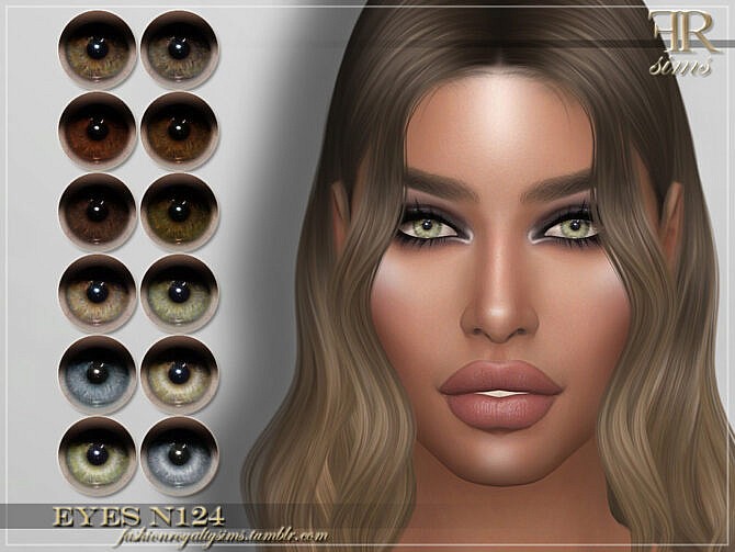 Sims 4 FRS Eyes N124 by FashionRoyaltySims at TSR