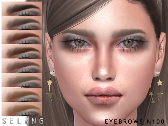 Sims 4 Eyebrows N100 by Seleng at TSR