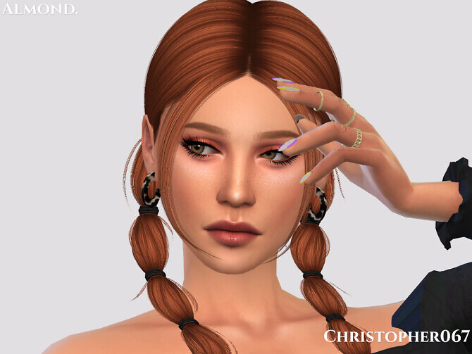Sims 4 Almond Earrings by Christopher067 at TSR
