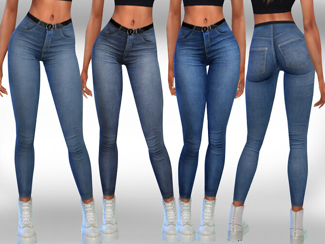Sims 4 Skinny Fit Realistic Jeans by Saliwa at TSR