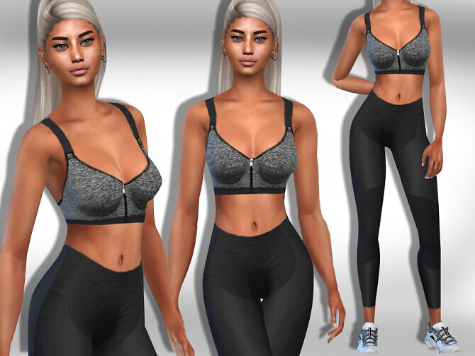 Sims 4 Female Full Athletic Outfit by Saliwa at TSR