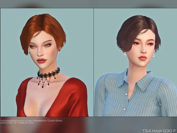 Sims 4 Female Hair G30 by Daisy Sims at TSR