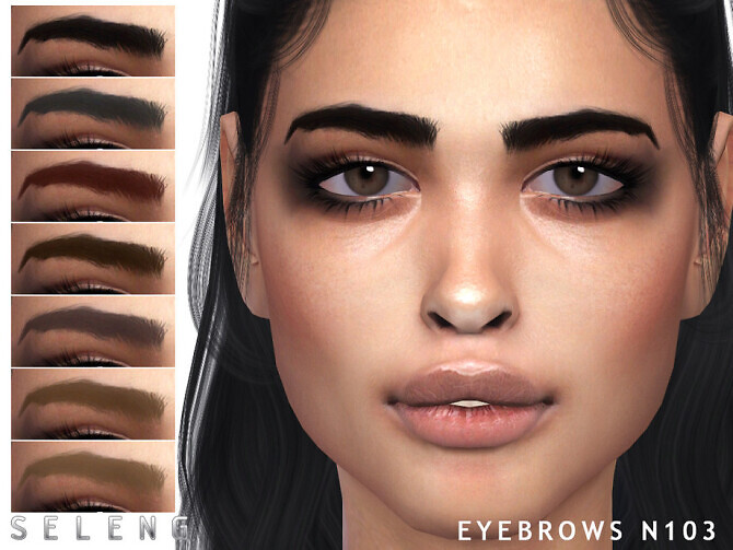 Sims 4 Eyebrows N103 by Seleng at TSR