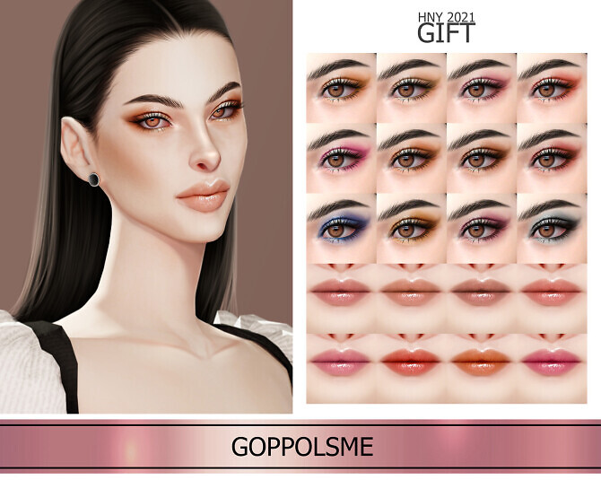 Sims 4 GPME GIFT HNY2021 MAKEUP SET at GOPPOLS Me