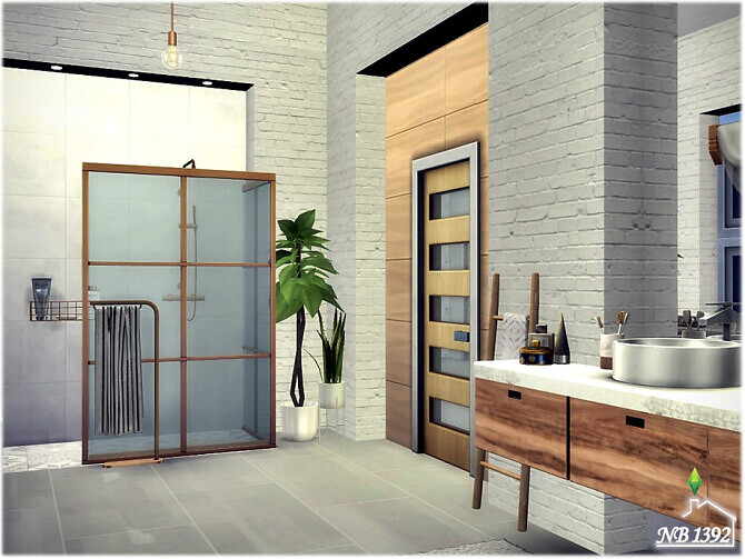 Sims 4 Moderato Bathroom by nobody1392 at TSR