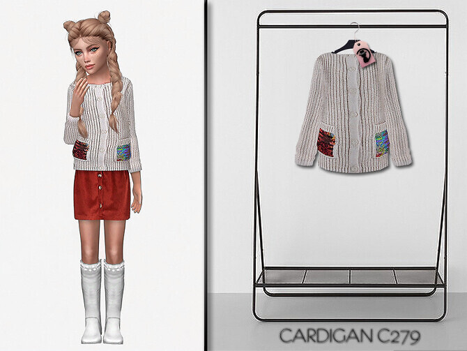 Sims 4 Cardigan C279 by turksimmer at TSR