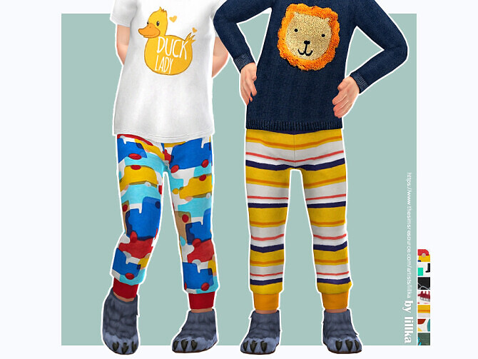 Sims 4 Sweatpants for Toddler Boys by lillka at TSR