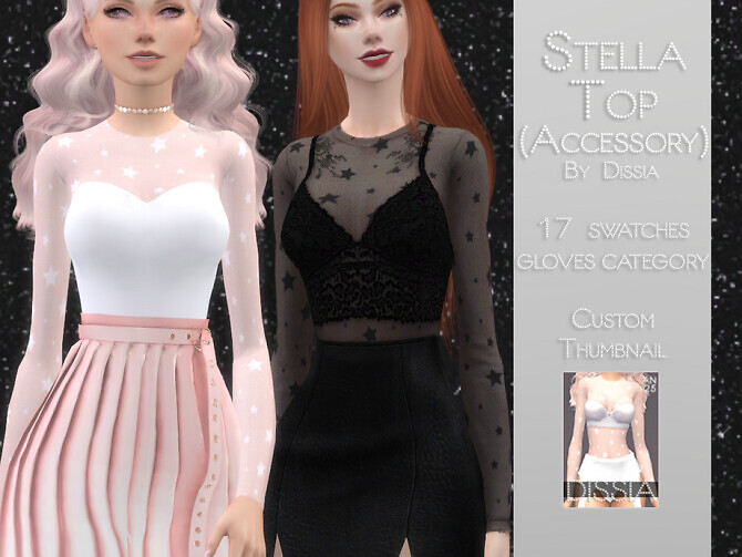 Sims 4 Stella Top by Dissia at TSR