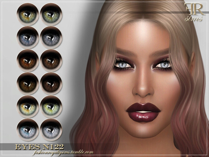 Sims 4 FRS Eyes N122 by FashionRoyaltySims at TSR