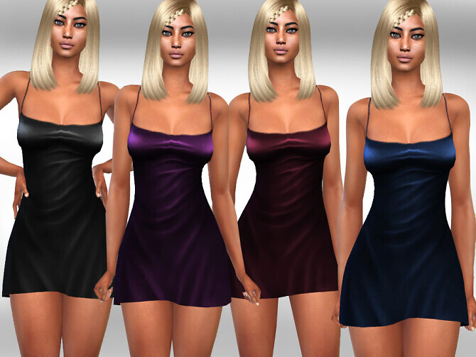 Sims 4 Silk Basic Sleeping Gowns by Saliwa at TSR