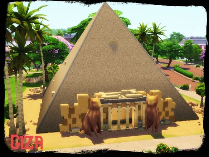 Sims 4 Giza pyramid by GenkaiHaretsu at TSR