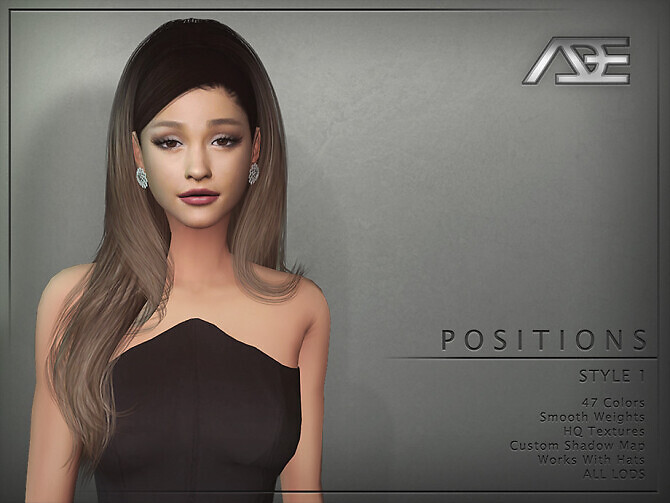 Sims 4 Positions Style 1 Hairstyle by Ade Darma at TSR