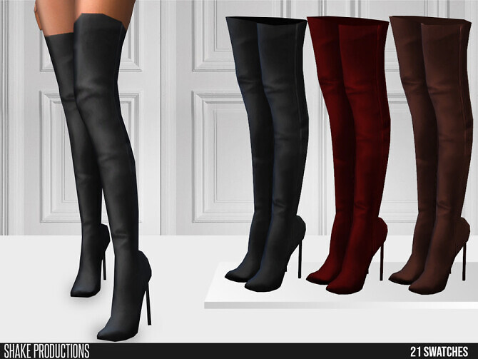 Sims 4 598 High Heel Boots by ShakeProductions at TSR