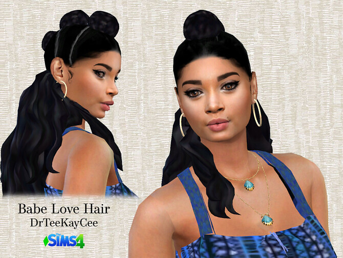 Sims 4 Babe Love Hairstyle by drteekaycee at TSR