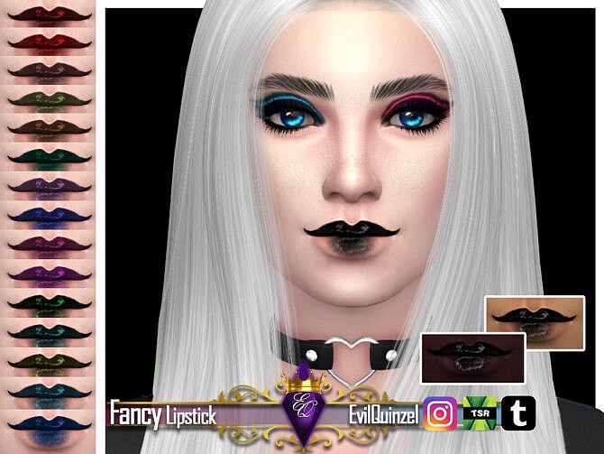Sims 4 Fancy Lipstick by EvilQuinzel at TSR